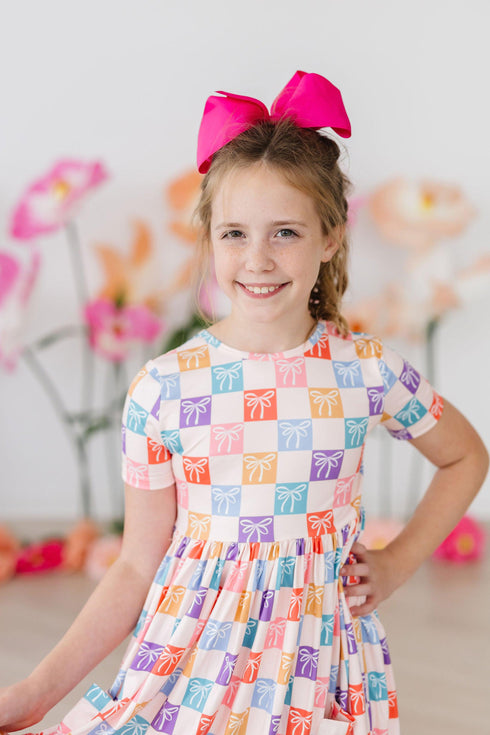 rainbow-ribbons-s-s-pocket-twirl-dress Mila &  Rose - Sophia's Style--4T--5